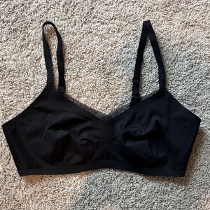 Honeylove Crossover V Neck Bra in Black Vamp XL